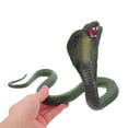 thumbnail image 3 of WEUVEB Lifelike Snake Model Olive Green Plastic 1Pcs Back to School, 3 of 8