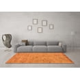 thumbnail image 3 of Ahgly Company Indoor Square Abstract Orange Modern Area Rugs, 5' Square, 3 of 4