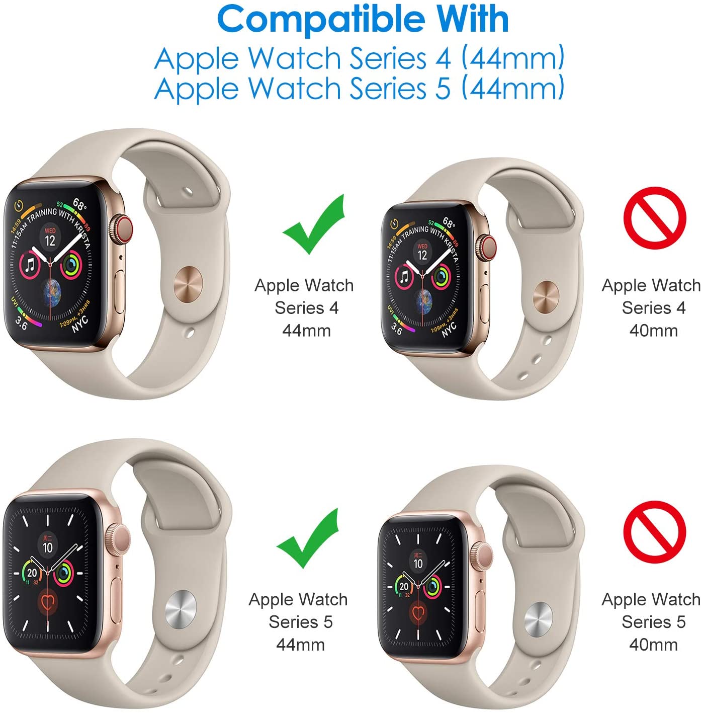 JETech Screen Protector for Apple Watch Series 5 / 4 (44mm), High  Definition, Ultra-Thin, 3-Pack | Walmart Canada