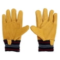 thumbnail image 1 of 26cm Winter Work Gloves Cowhide Leather Abrasion Resistant Warming for Logistics Handling Driver, 1 of 8