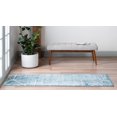 thumbnail image 4 of Rugs.com Lattice Trellis Collection Rug – 10 Ft Runner Blue Low-Pile Rug Perfect For Hallways, Entryways, 4 of 9