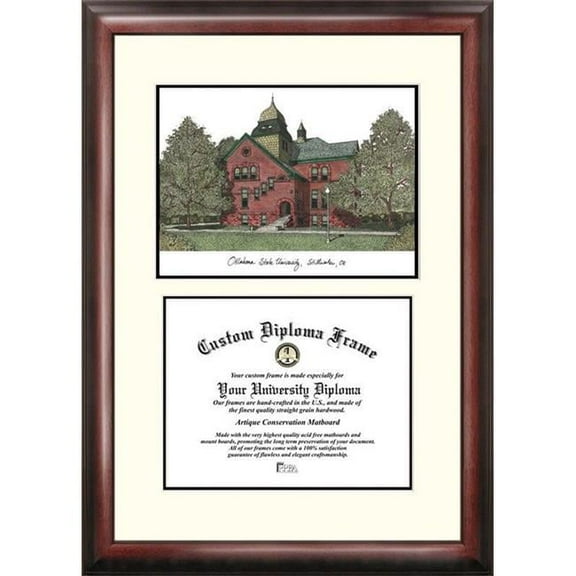 Campus Images OK999V-1185 11 x 8.5 in. Oklahoma State University Scholar Diploma Frame - Satin Mahogany