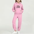 thumbnail image 6 of ATOGUTA Girls Clothing Outfit Tracksuit Christmas Hoodie Sweatshirt and Sweatpants Joggers Set with Pockets Size 2T-14, Pink, 6 of 6