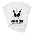 thumbnail image 2 of CFLVAEK Strike Out Breast Cancer Tshrits for Women Inspirational Short Sleeve Tshirt Loose Crewneck Shirts Pink Ribbon Graphic Tees Breast Cancer Awareness Gifts Shirts M, 2 of 3