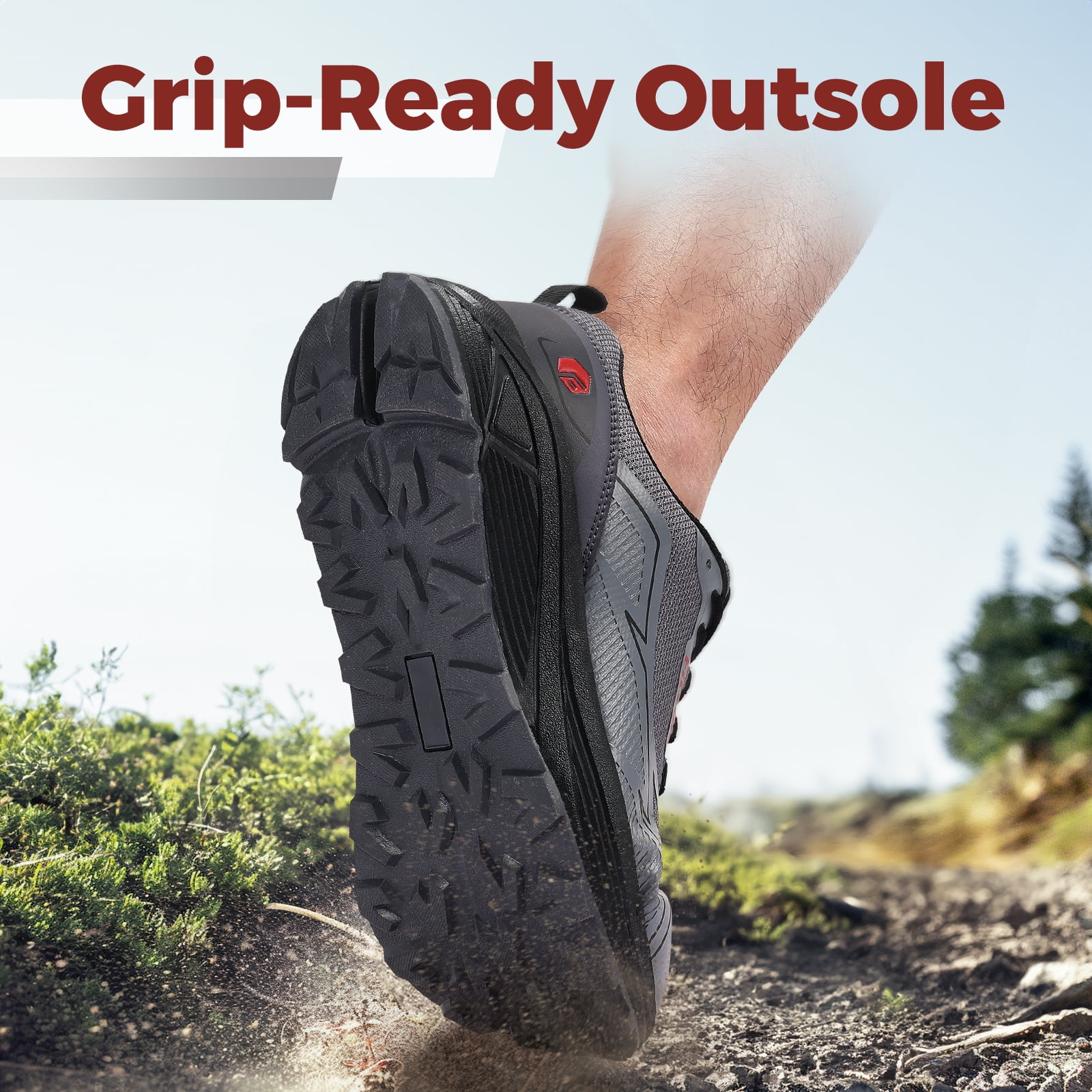 FitVille Trail Running Shoes for Men with Extra Wide Toe Box, 10.5 x-Wide