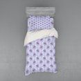 thumbnail image 2 of Ambesonne Vintage Bedding Set 4 Pcs, Antique Waves Roses, Queen, Pale Blue Lavender, 2 of 3