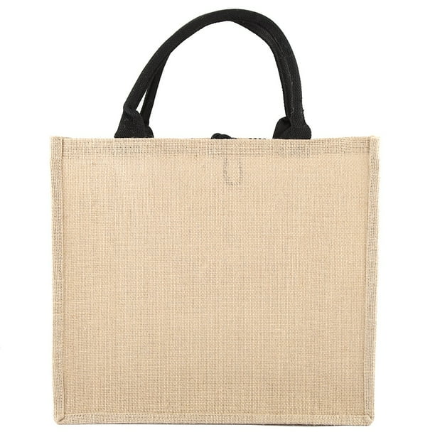 Bolsa de yute, bolsa de yute cuadrada vintage, bolsa de yute vintage, bolsa de compras de yute, mayor durabilidad