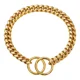 thumbnail image 4 of Collar De Perro Dorado, Cadena De Acero Inoxidable De 10 Mm, 4 of 8