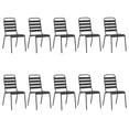 thumbnail image 2 of vidaXL 11 Piece Garden Dining Set Anthracite Steel, 2 of 5