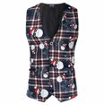 thumbnail image 3 of Azrian Men Suit Mens Christmas Suit Different Prints Costume Include Jacket Pants Waistcoat, 3 of 5