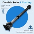 thumbnail image 5 of Bodeman 31.75"" Front Driveshaft Propshaft for AL60-E Transmission (4spd Auto Trans) 1995-2000 Chevy GMC K1500, K1500 Suburban, K2500, K3500, Tahoe, Yukon, Escalade, 5 of 9