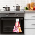 thumbnail image 4 of Yayeee Kitchen Hanging Hand Towels Set of 2 with Loop Bathroom Absorbent Tie Towel, Swirling Lines, 4 of 7