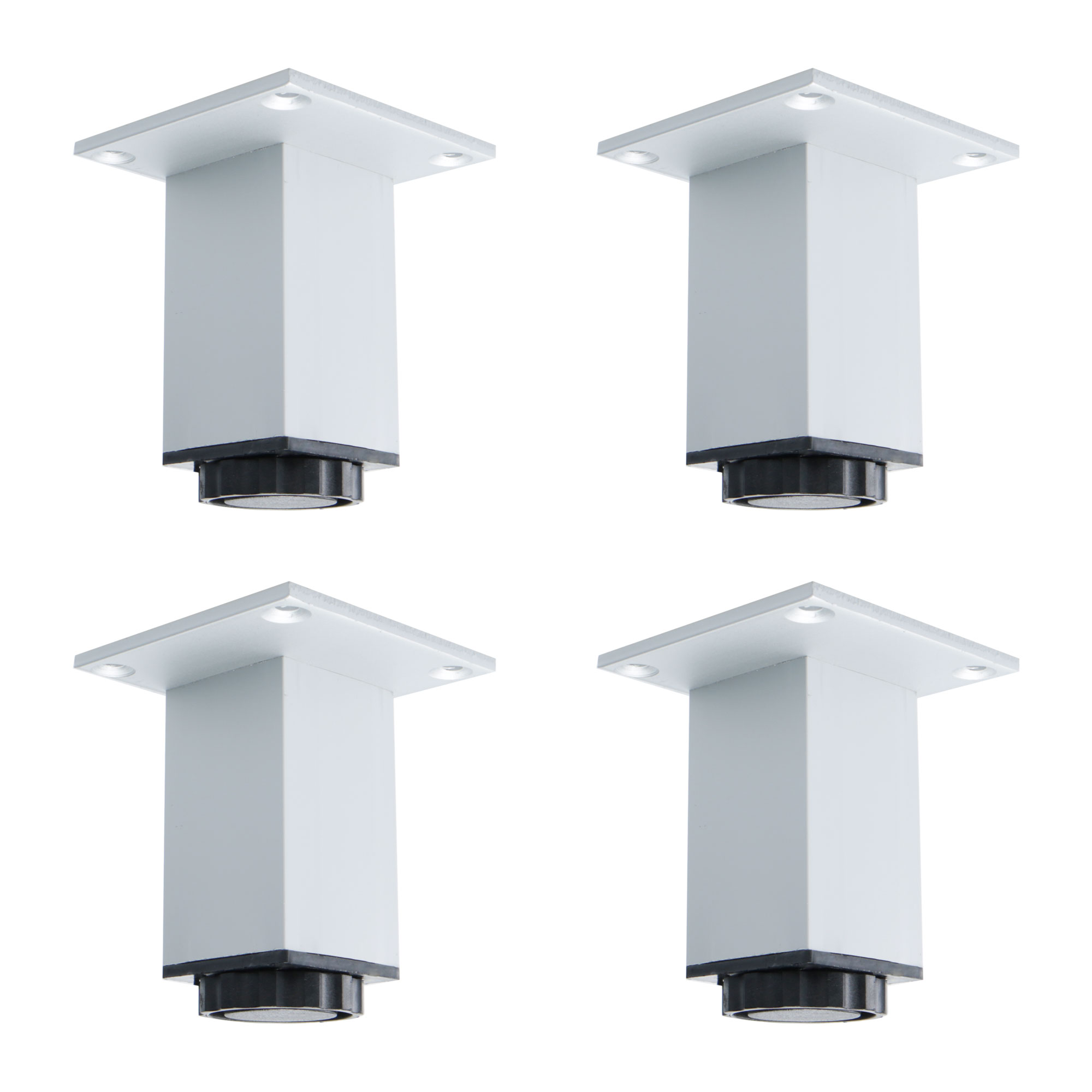 3 Inch Furniture Legs Aluminium Alloy Sofa Table Wardrobe Shelves Leg Feet Replacement