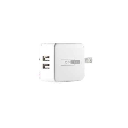 OMNIHIL 2-Port USB Charger for Zettaly Avy Wireless Smart Speaker (White), WiFi Internet Radio