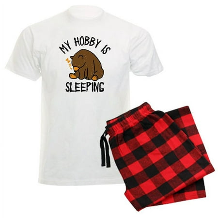 

CafePress - My Hobby Is Sleeping Chill Grizzly Bear Pajamas - Men s Light Pajamas