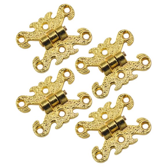 Small Hinges Engraving Design Box Hinges for Craft Wooden Box Cabinet Drawer Box