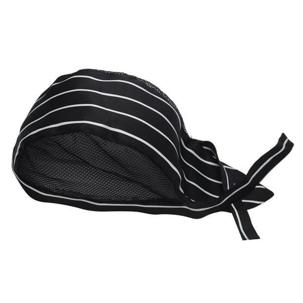Gorro de Moda, Gorras de Uniforme, para Adultos, Gorro de Cocina, Gorro de Malla para , Gorro para Restaurante, Cocinero, Café, , Tiras blancas
