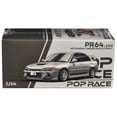 thumbnail image 6 of Mitsubishi Lancer Evolution IV RHD (Right Hand Drive) Steel Silver Metallic 1/64 Diecast Model Car by Pop Race, 6 of 6