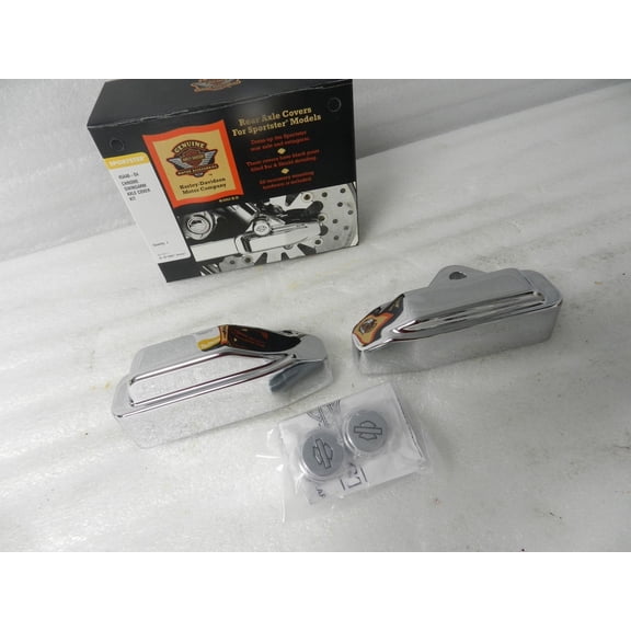 NOS NEW 2004 HARLEY SPORTSTER XL CHROME SWINGARM AXLE COVER KIT 45448-04