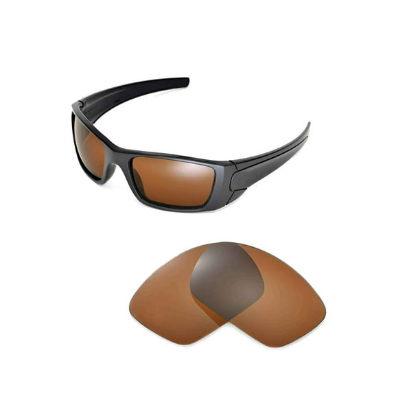Walleva Brown Polarized Replacement Lenses for Oakley Fuel Cell Sunglasses  