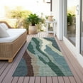 thumbnail image 6 of Addison Rugs Chantille Indoor/Outdoor Transitional Waves Sage Washable Runner Rug, 2'3" x 7'6", 6 of 6
