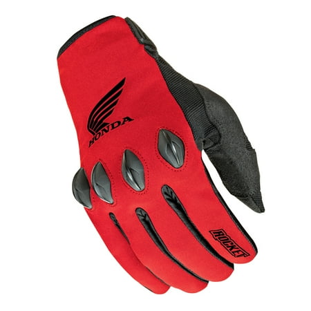 - Joe Rocket Honda Nation Mens Red/Black Textile Motorcycle Gloves
