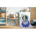 thumbnail image 2 of Ahgly Tapis Rond Lavable en Machine Intérieur Transitionnel Bleu Céleste, 8 Pieds Rond, 2 of 7