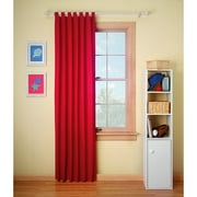 Home Trends Tab-Top Window Curtain (1 Panel), Red