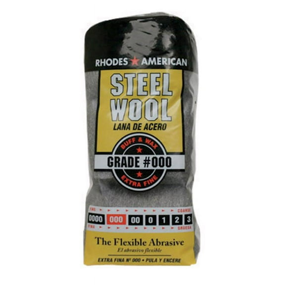 6 Pc, Rhodes American 000 Grade Extra Fine Steel Wool Pad 12 Pk