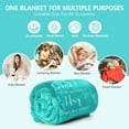 thumbnail image 5 of Get Well Gifts for Women After Surgery Hug Blanket Sunflower Gifts for Women Get Well Soon Gift for Women Friends Coworkers Feel Better Inspirational Gifts for Women Healing Blanket 50"*60" Purple, 5 of 5