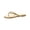 Gold Bling, variant on Womens Myrline Rhinestone Textured Thong Sandals
