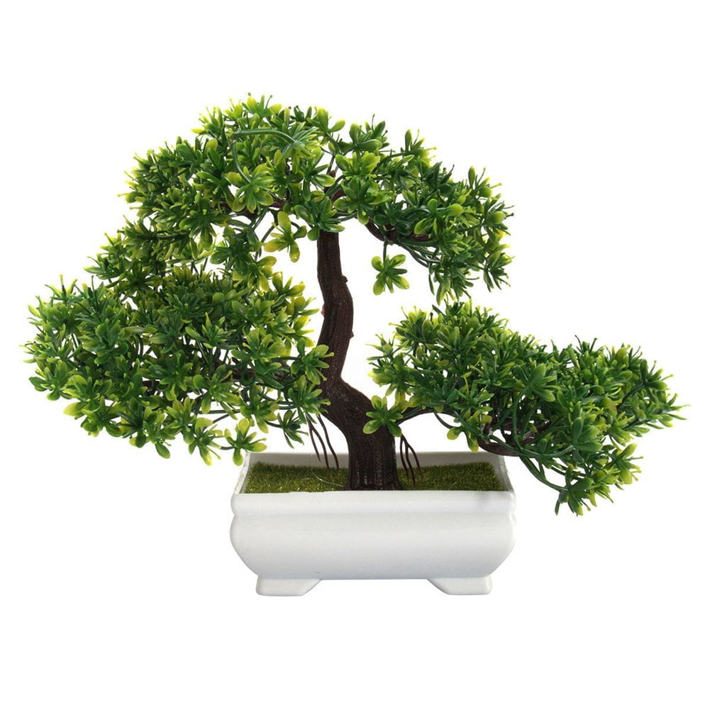 LS02548 Japanese Bonsai Pine Tree Artificial Faux Potted Plants