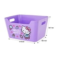 thumbnail image 3 of Cesta Hello Kitty Grande de Plástico con Asas para Almacenamiento, 3 of 4