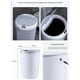 thumbnail image 4 of Contenedor de basura con sensor inteligente de 12 l, dispensador de basura para interiores de cocina con tapa, sin ruido gris, 4 of 9