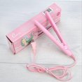 thumbnail image 5 of Plancha alisadora de pelo con placas cerámicas flotantes, calentamiento rápido en 15 segundos, memoria de temperatura, color rosa, tamaño viaje para mujer., 5 of 5