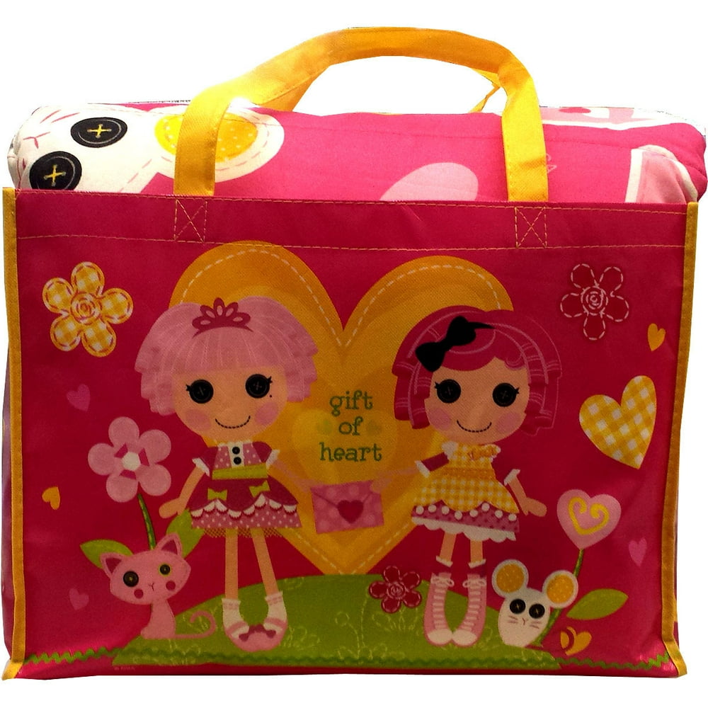Lalaloopsy 4Piece Reversible Twin Bedding Set with Bonus Tote