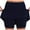 Navy, variant on Aboser Tennis Skorts for Women Tummy Control High Waisted Skirts Built in Shorts Stretchy Knee Length Skorts Plus Size Athletic Skater Skirts