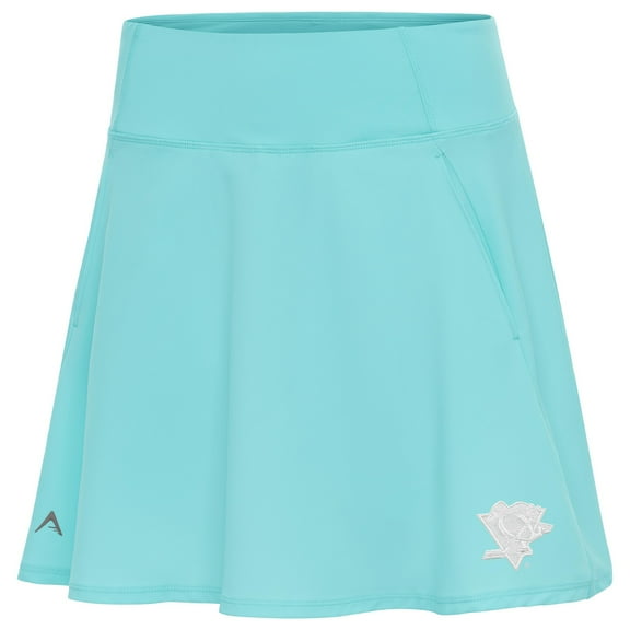 Women's Antigua Powder Blue Pittsburgh Penguins White Logo Chip Skort