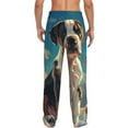 thumbnail image 7 of Salouo Colorful Sky Puppy Print Pajama Pants for Men, Lounge Pants Elastic Waistband Casual Men's sleepwear Loungewear Sleep Pajama Pant -Medium, 7 of 7