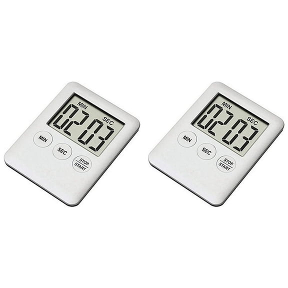 2X LED Digital Kitchen Electronic Countdown Medication Reminder Kitchen Portable