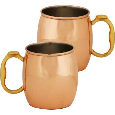 10 Strawberry Street 20 oz Copper Mug, Set of 2