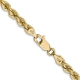 thumbnail image 4 of Diamond2Deal 10K Yellow Gold 4 mm Regular Rope Chain Necklace for Mens 22", 4 of 6