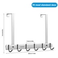 thumbnail image 3 of VIIWII Coat Rack over The Door Hooks Metal for Hanging Clothing 6 Hooks Bathroom Towel Holder, 3 of 5