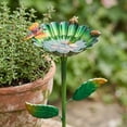 thumbnail image 6 of Metal Flower Pollinator Water Station with Stake, Waterproof Rustproof Garden Stake Feeder, Bright Floral Design for Bees Birds Butterflies, Outdoor Patio Backyard Pollinator Tool, 6 of 6
