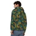 thumbnail image 4 of Kdxio Jungle Leopard Yellow Print Men Hoodies Casual Hoodies for Men with Zip Pockets Full Zip Long Sleeve Sweatshirt Sports Hooded Jacket-Medium, 4 of 5