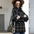 thumbnail image 1 of EGNMCR Chandails pour Femmes Mode Femmes Décontracté Manches Longues Col Roulé Chandail2, 1 of 1