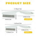thumbnail image 6 of Multifunctional Pet Comb,2 Pack Pet Hair Comb Tear Stain Removal,Eye Comb for Dogs and Cats,2 in 1 Massage Dual-Sided Comb for Knots Crust Floating Hair Tangle Fleas (White), 6 of 8