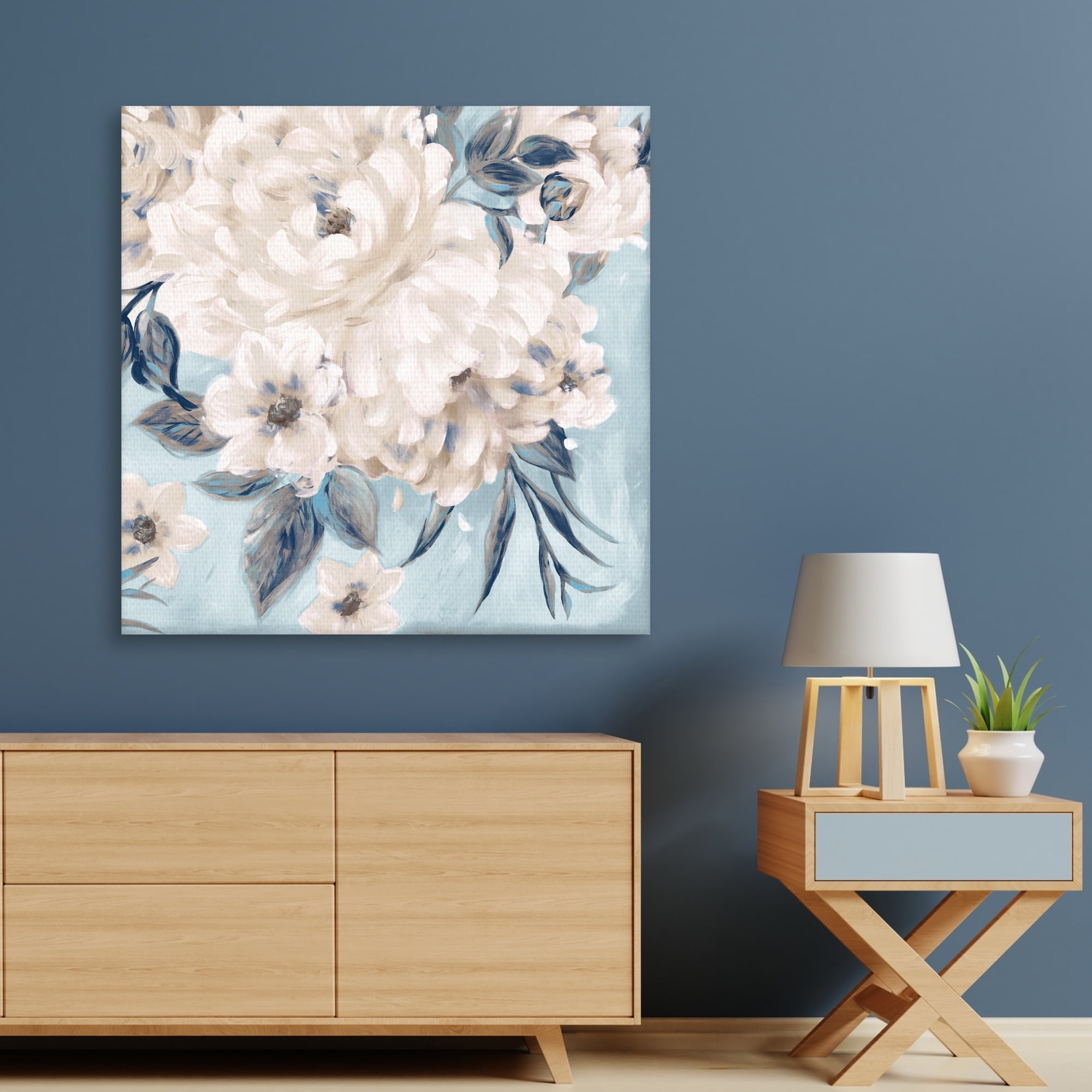 Indigo Romance by Willowbrook Fine Art Canvas Art Print
