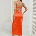thumbnail image 6 of OSFVNOXV Satin Silk Maxi Dress for Women Backless Tube Tops Low Back Hollow Out Bodycon Wrap Strapless Long Dresses Homecoming Prom Wedding Guest, 6 of 7