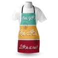 thumbnail image 4 of Saying Apron, Motivation Text Words with Bike Outline Elements and Line Art Colorful, Unisex Kitchen Bib with Adjustable Neck for Cooking Gardening, Adult Size, Multicolor, by Ambesonne, 4 of 4